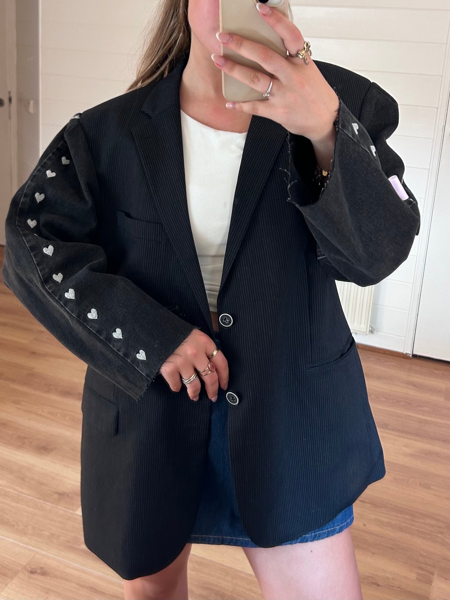 DENIM HEART BLAZER