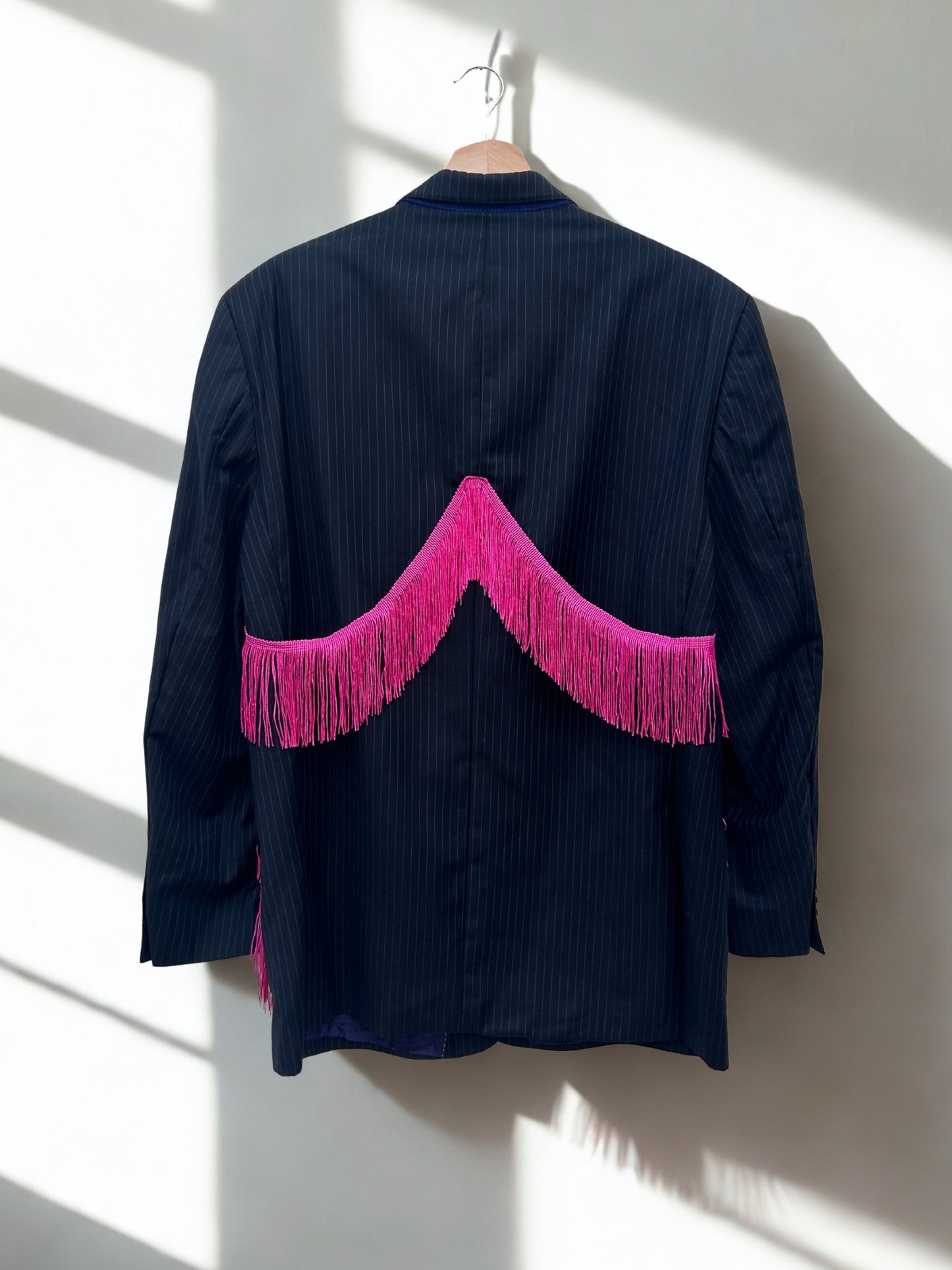 Pink Fringe Blazer