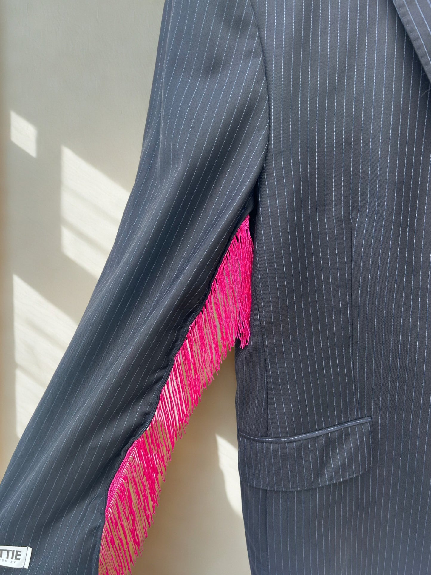 Pink Fringe Blazer