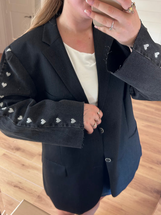 DENIM HEART BLAZER