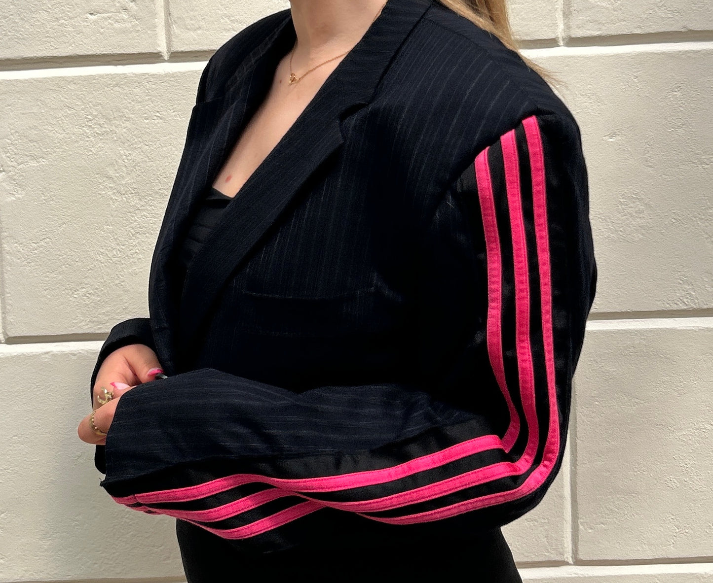 Cropped Adidas Blazer Pink