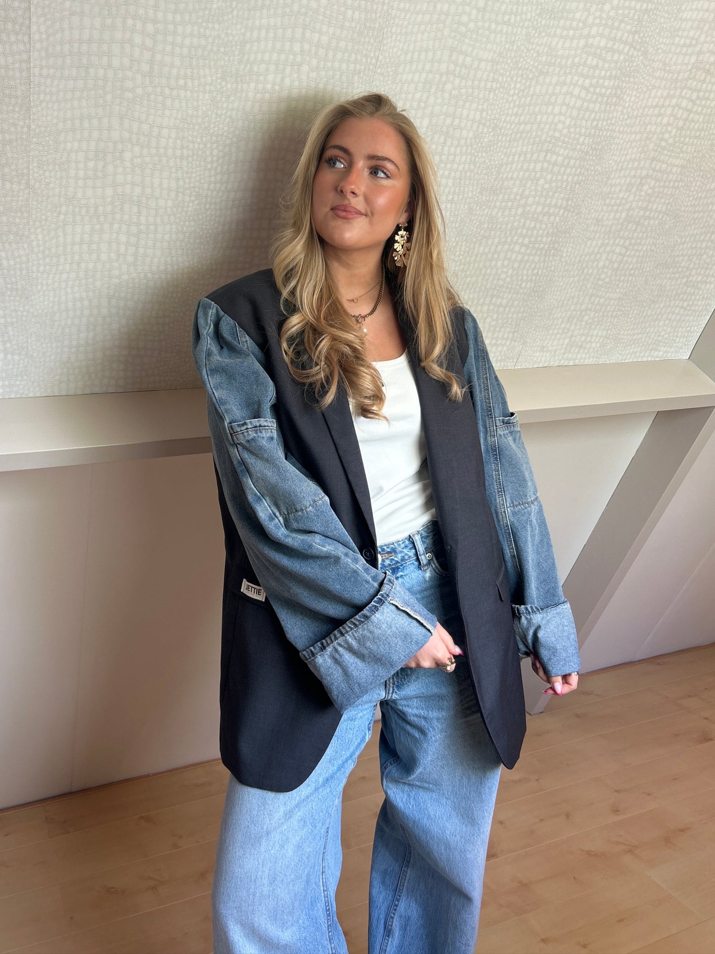 Cargo Denim Blazer